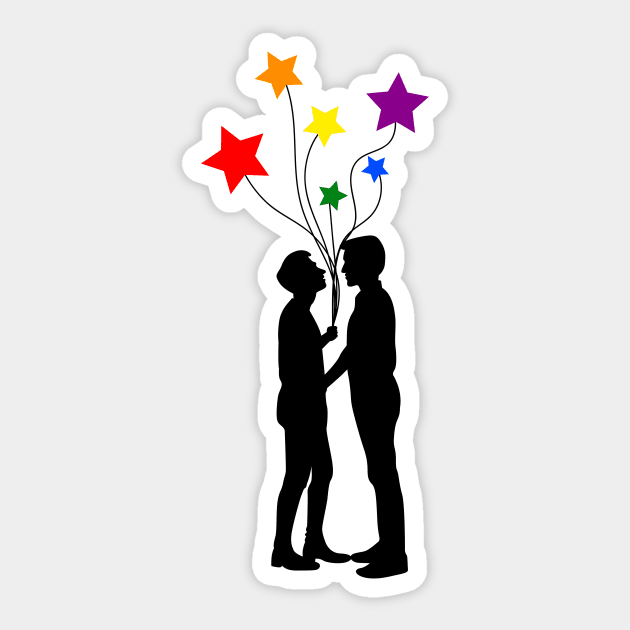 LGBT "LOOKING AT THE STARS" Sticker by WilsonRojasa